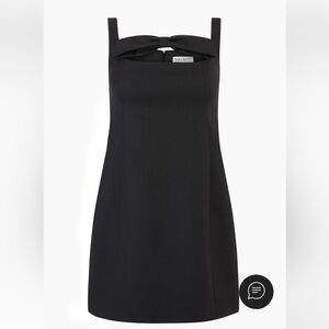 NINA RICCI black square neck mini dress